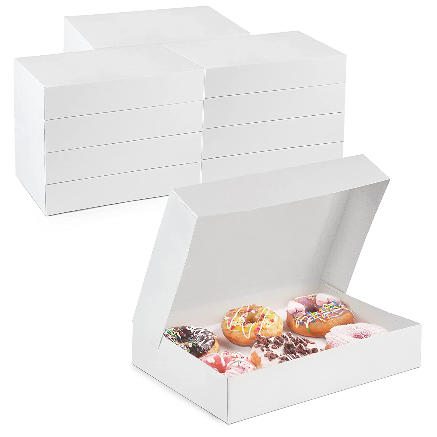 Papieren koekjes macaron cupcake doos donut dozen snoep huwelijksdoos met doorzichtig venster