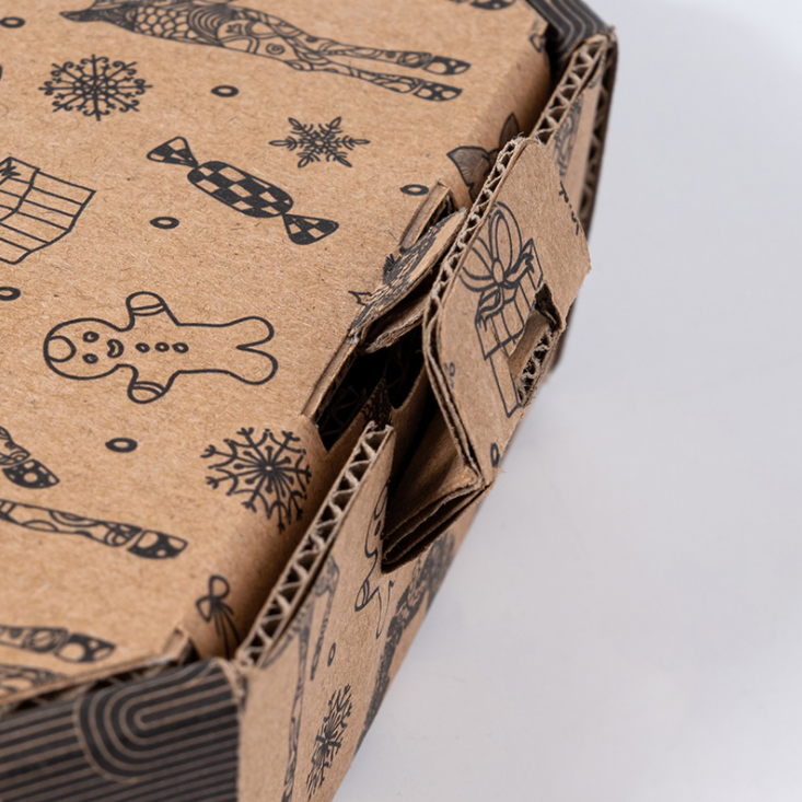 Goedkope op maat gemaakte alle maten 9 10 11 12 14 18 inch gegolfde kraftpapier pizzadozen