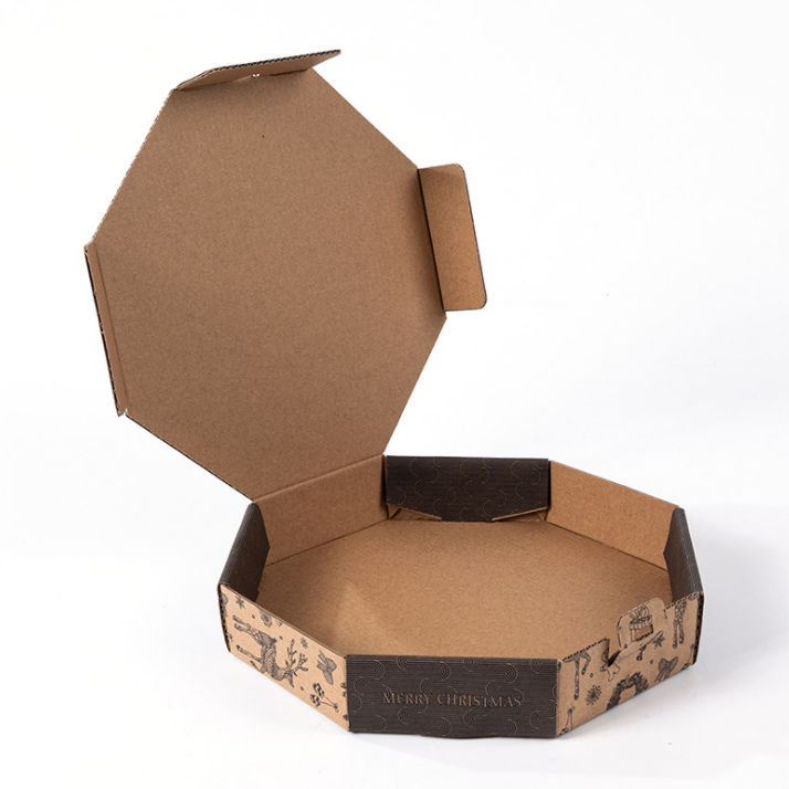 Groothandel goedkope op maat gemaakte alle maten 9 10 11 12 14 18 inch gegolfde kraftpapier pizzadozen
