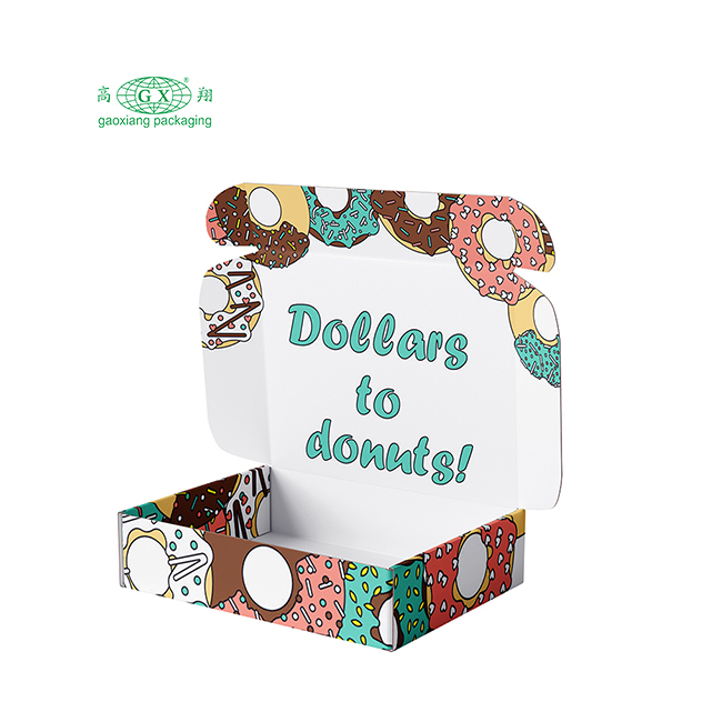 Groothandel op maat gemaakte roze bakkerij cake donuts en koekjes donut verpakking gepersonaliseerde dozen