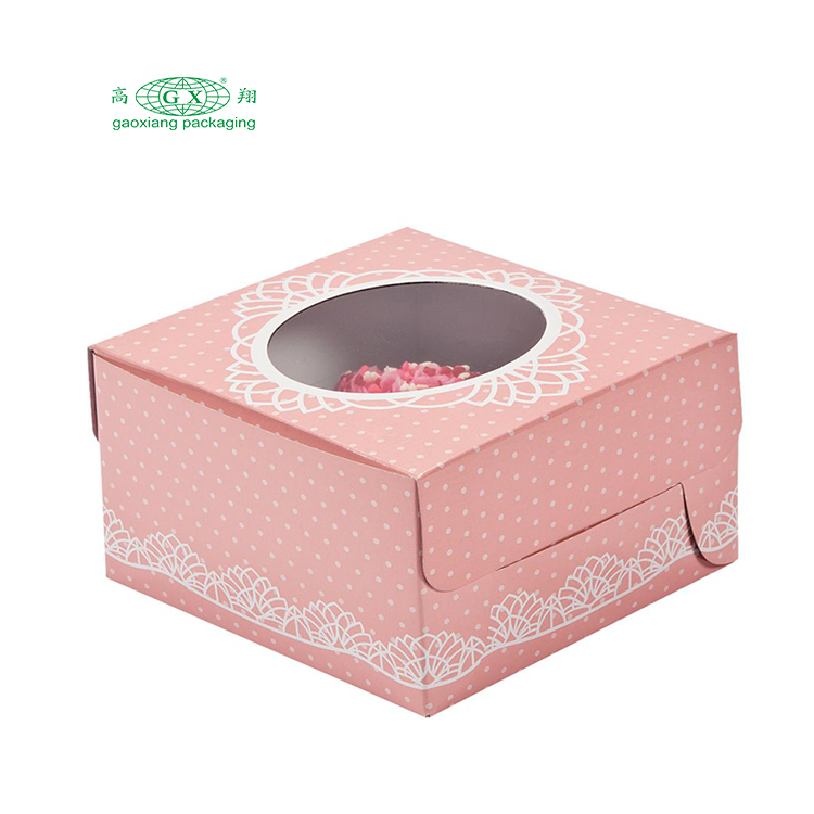 Groothandel roze bruiloft bedankjes ontwerpen ronde cilinder vierkante verpakking voor 10 12 inch verfdoos verpakking hoge cake papieren doos