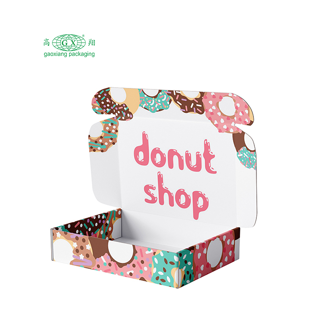 Groothandel op maat gemaakte roze bakkerij cake donuts en koekjes donut verpakking gepersonaliseerde dozen
