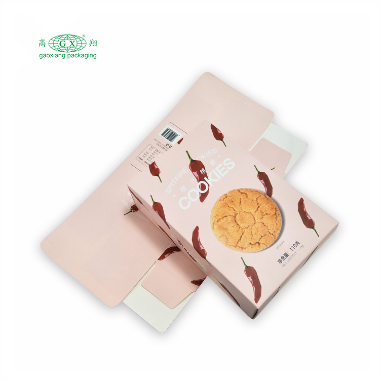 Groothandel op maat gemaakte logo-ontwerp noten & pitten papieren doos voedingsmiddelen koekjes verpakking papieren doos