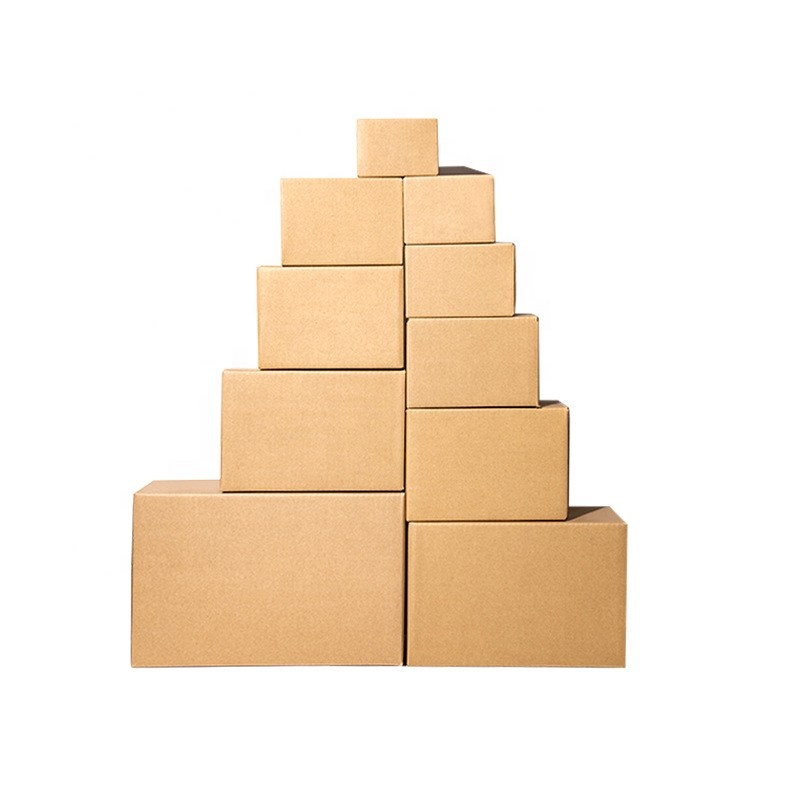 Op maat gemaakte e-commerce mail verzending cosmetische make-up luxe geschenk golfkartonnen kraftpapier doos