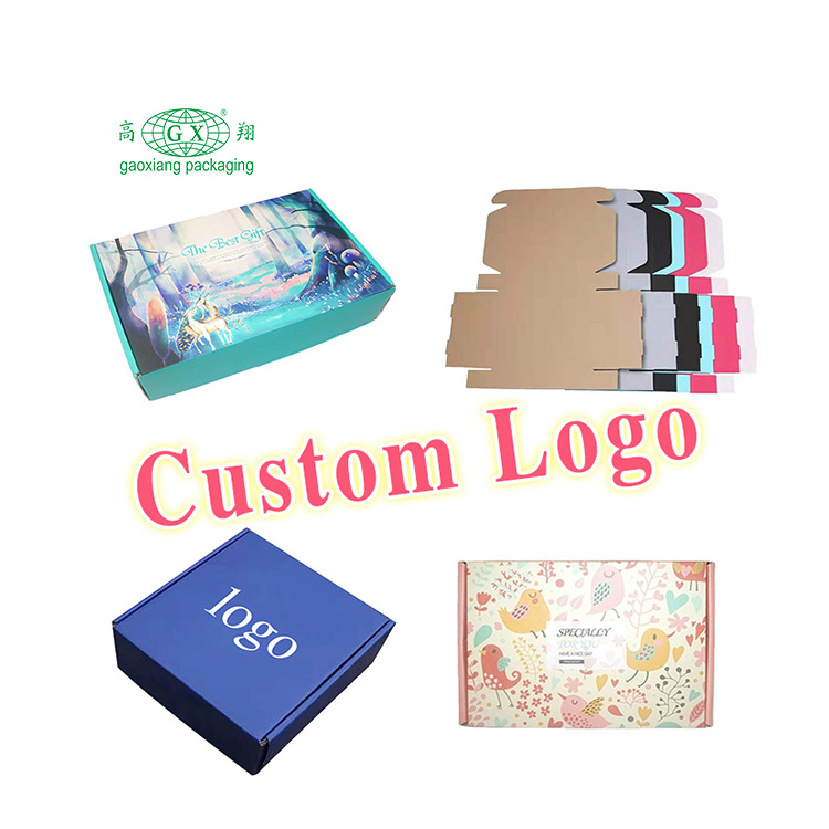 Aangepaste logo bedrukte elegante mode geschenk kartonnen papieren wimperverpakking