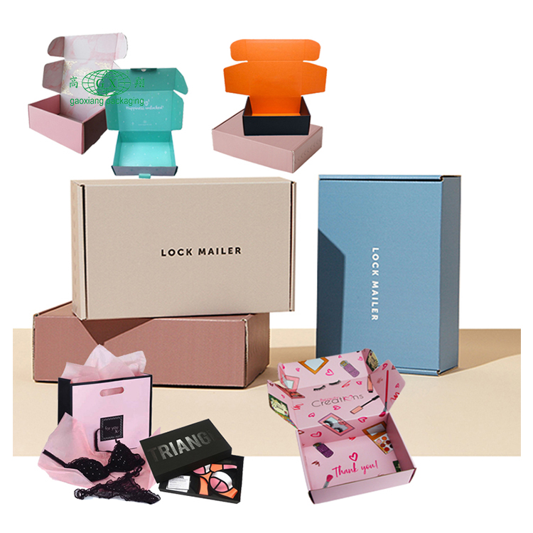 Groothandel op maat gemaakt logo roze bruin zwart wit klein groot verzending logistiek verpakking sieraden cadeau kartonnen kraftpapier dozen