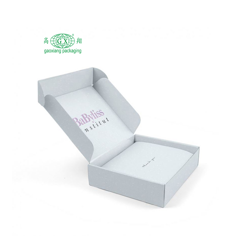 Op maat gemaakte e-commerce mail mailer mailing verzending cosmetische make-up schoonheid luxe geschenk pr verpakking golfkarton kraftpapier doos