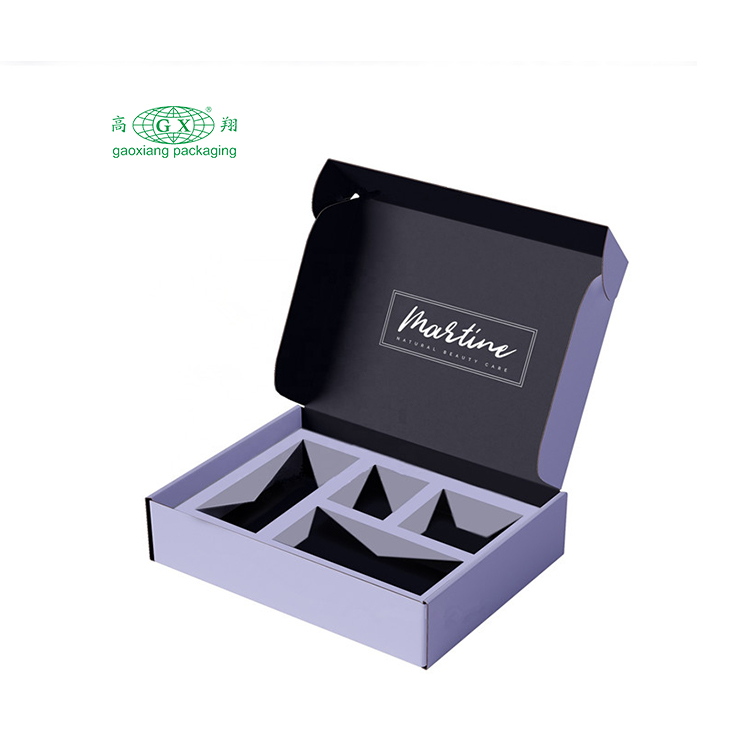 Op maat bedrukte e-commerce mailing cosmetische make-up schoonheidsdoos geschenkkleding verpakking golfkartonnen verzenddozen aangepaste logo pr-doos