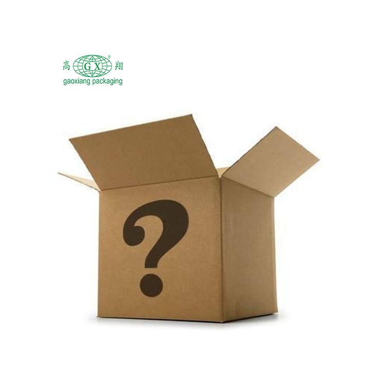 Groothandel op maat gemaakte hoogwaardige golfkartonnen geschenkverpakkingen Mystery Box-verpakkingsdoos