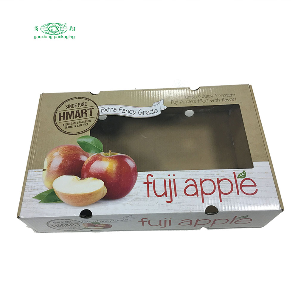 Aangepaste recyclebare kleurrijke kartonnen kartonnen verzenddoos voor groenten en fruit