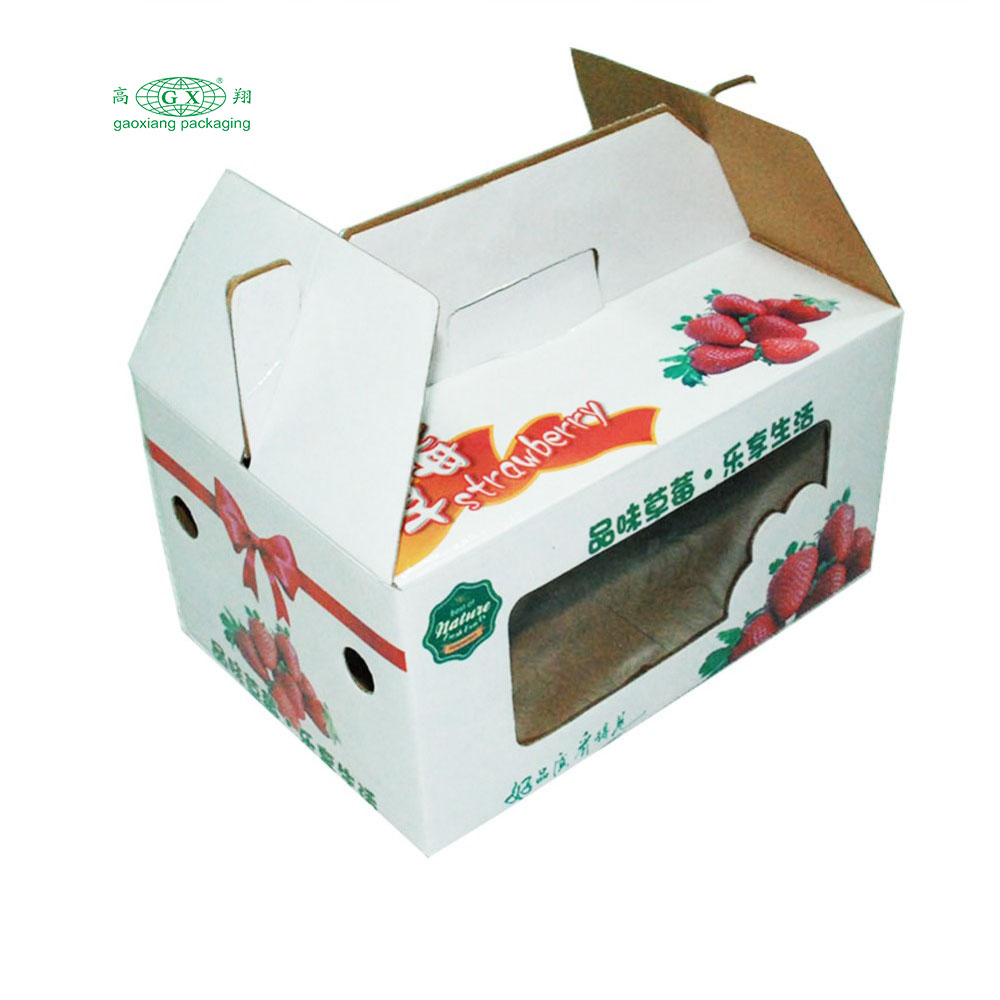 Aangepaste recyclebare kleurrijke kartonnen kartonnen verzenddoos voor groenten en fruit