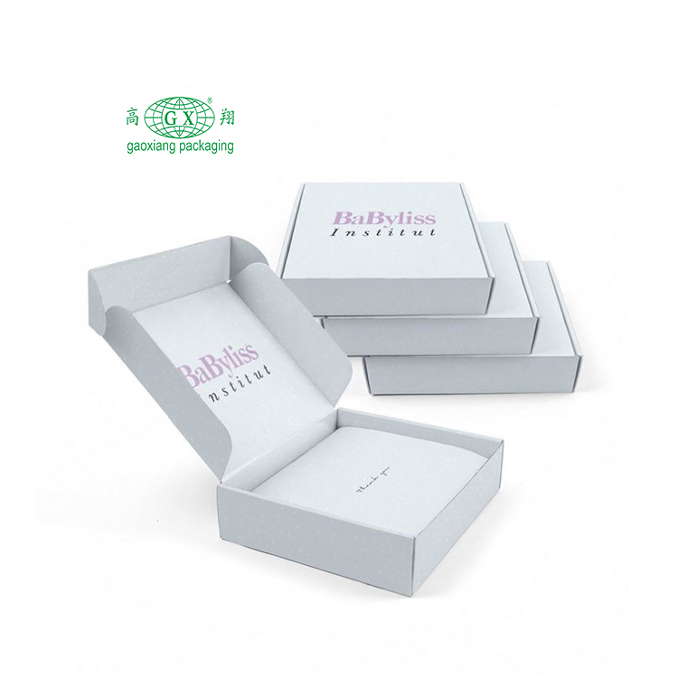 Aangepast logo gedrukt e-commerce mailing verzending cosmetische make-up luxe geschenkverpakking golfkartonnen doos