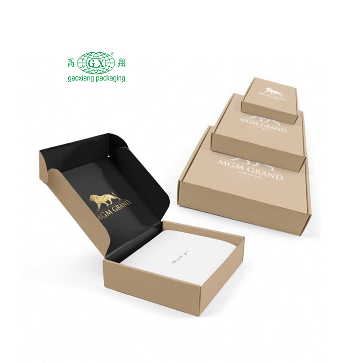 Aangepast logo gedrukt e-commerce mailing verzending cosmetische make-up luxe geschenkverpakking golfkartonnen doos
