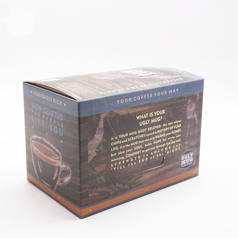 Kartonnen k-cup capsule verpakkingsdoos pak 12 stuks keurig k cup doos met custom
