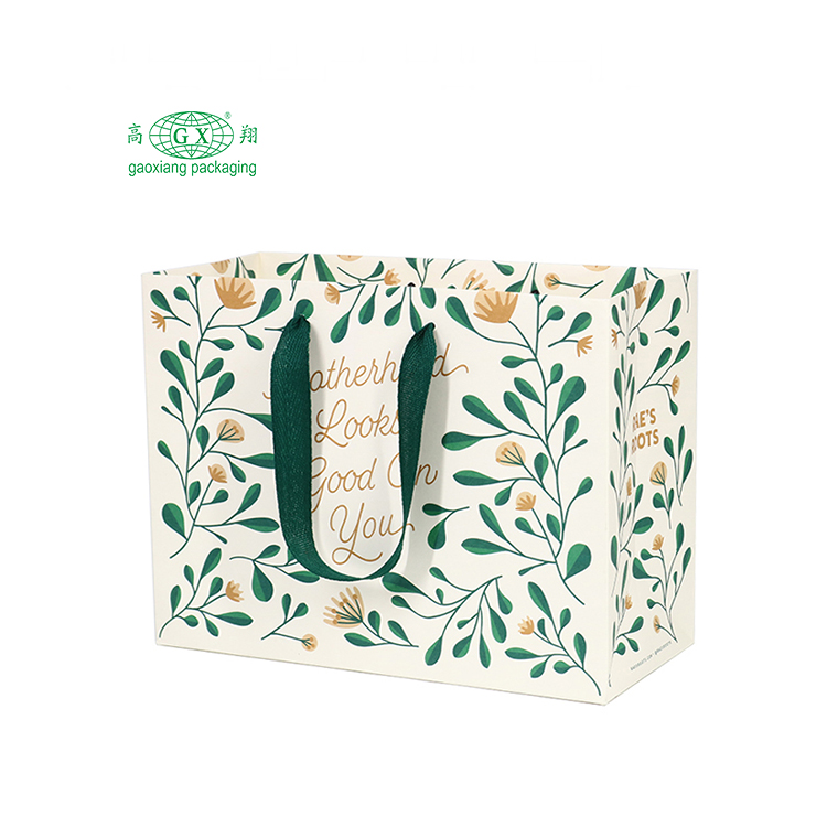 Groothandel goedkope prijs luxe beroemde merk cadeau op maat bedrukte witte kraftpapier boodschappentas met uw eigen logo