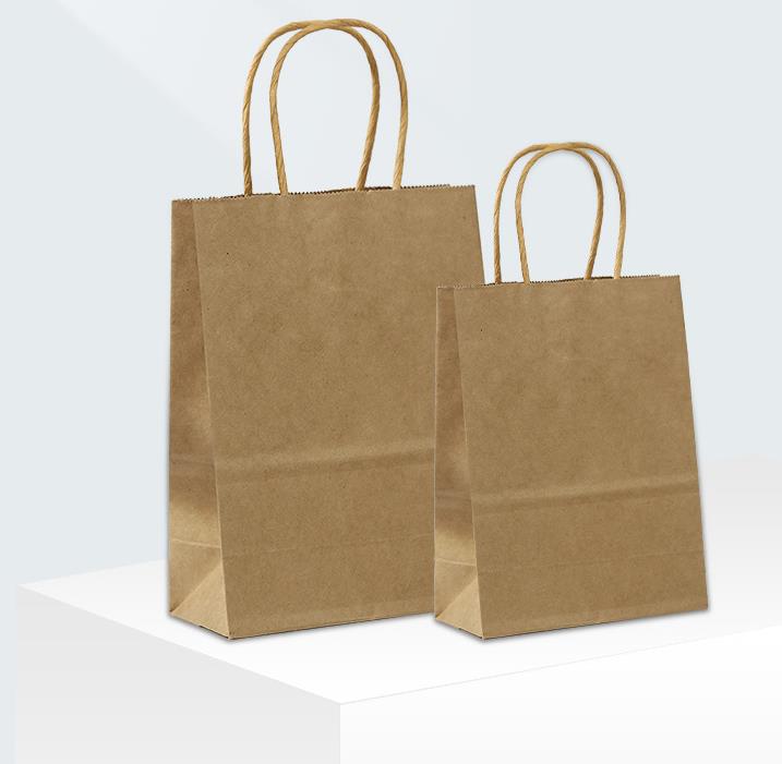 Aangepaste afhaal papieren zak mode winkelen kleding papieren zak bruine kraft papieren zakken
