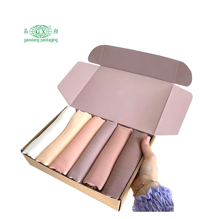 Op maat gemaakte gepersonaliseerde sjaal sjaals sjaal chiffon set geschenkdoos verpakking