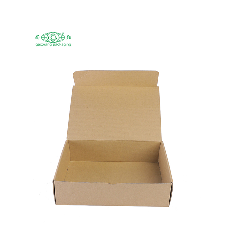 Op maat gemaakte papieren recycle kraft bruine verpakking verzenddozen bedrukte golfkartonnen verpakkingsdozen