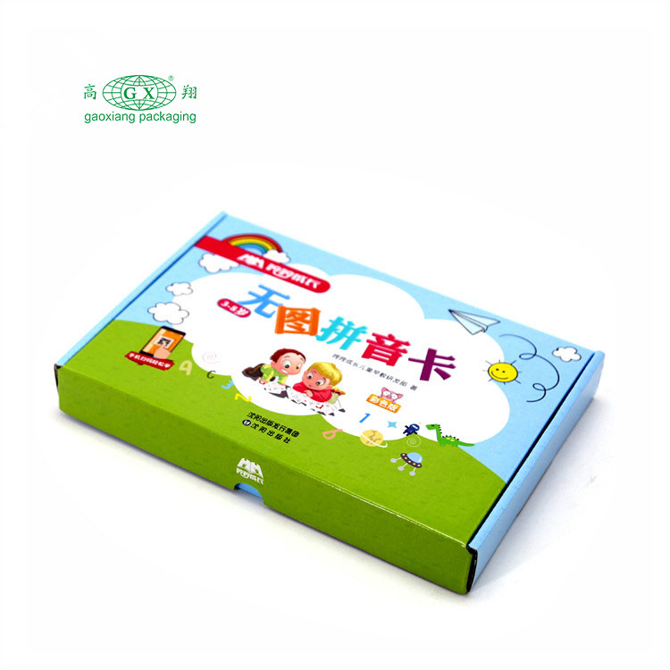 Custom logo fancy papier mailer doos kinderkleding boek speelgoed golfkartonnen doos venster doos