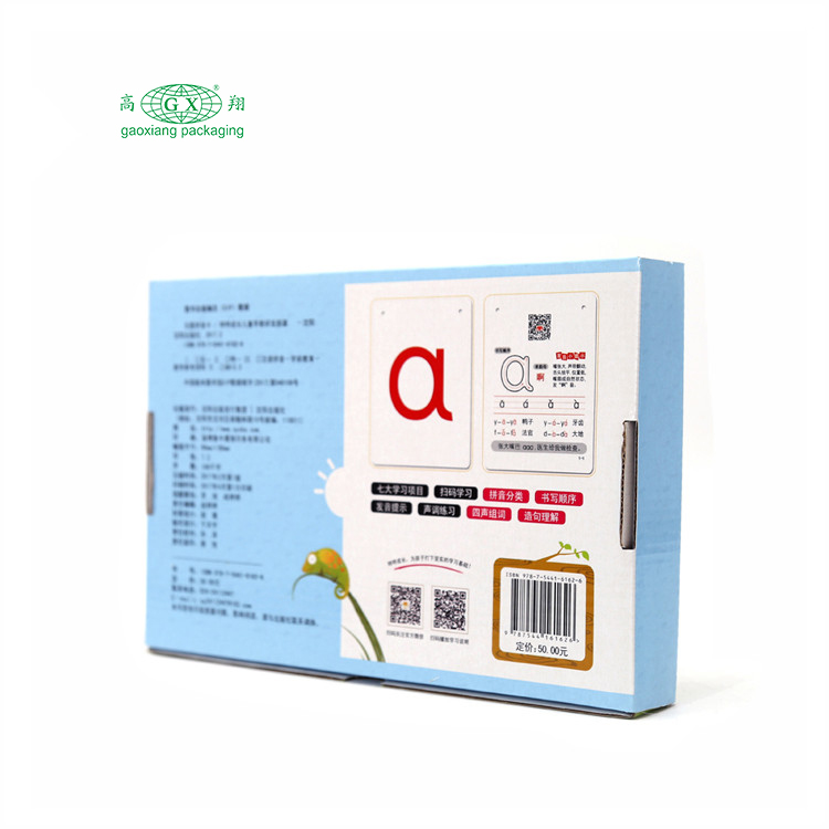 Custom logo fancy papier mailer doos kinderkleding boek speelgoed golfkartonnen doos venster doos